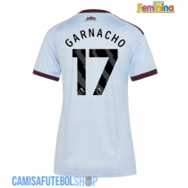 Camisa de time de futebol Aston Villa Alejandro Garnacho #17 Replicas 3º Equipamento Feminina 2026-27 Manga Curta